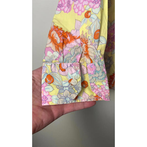 Bogner Women's floral Print Shirt Blouse Button- up blouse 6 36 - Picture 5 of 8